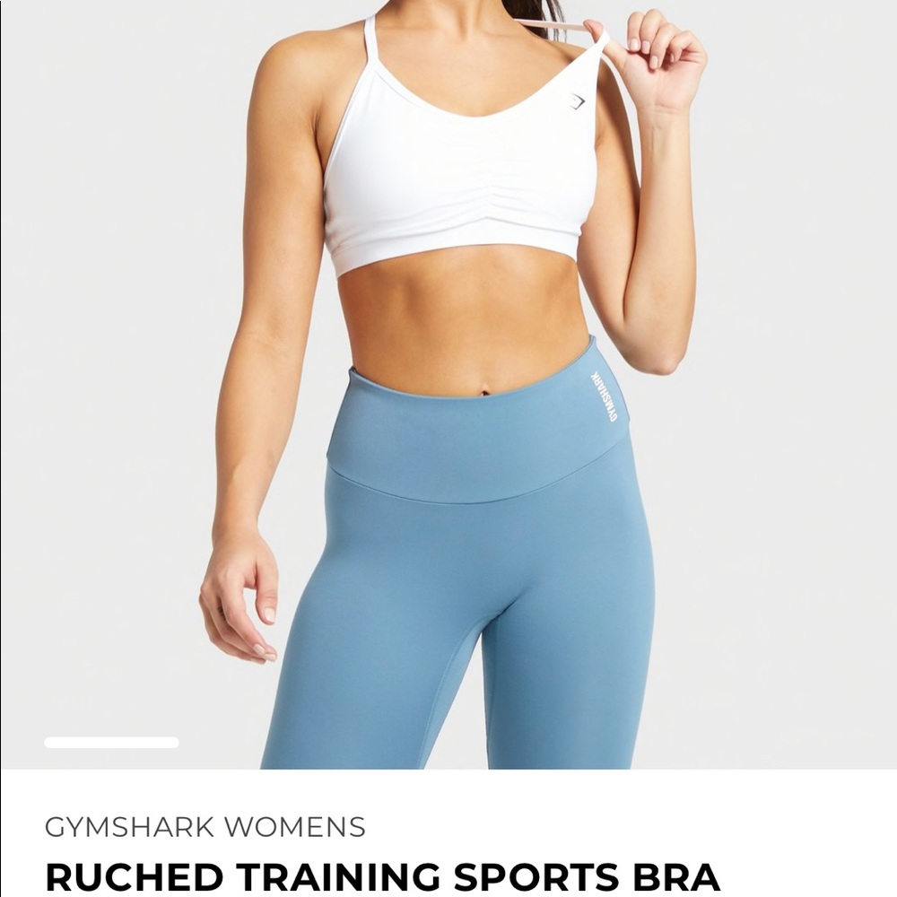 ISO gymshark ruched training top